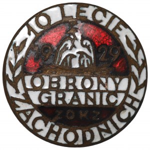 Second Republic, Badge of the 10th Anniversary of the Defense of the Western Borderlands 1929.