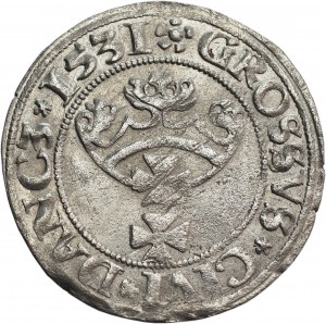 Sigismund I the Old, Grosz 1531, Gdańsk