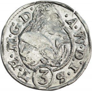 Silesia, Duchy of Cieszyn, Adam Wenceslas (1579-1594-1617), Trojak 1612, Cieszyn - BEAUTIFUL