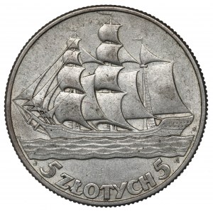 II Republic of Poland, 5 zloty 1936 Ship