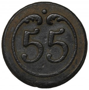 France, Napoleon I, Button 55 infranty regiment