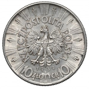 II Republic of Poland, 10 zloty 1939 Pilsudski