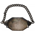 PSZnZ, Identification bracelet of a counterintelligence officer - Capt. Franciszek Wierzbicki