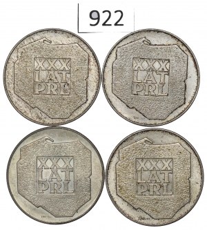 People's Republic of Poland, Set of 200 Gold 1974 Map