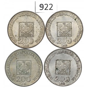 PRL, Zestaw 200 złotych 1974 Mapa