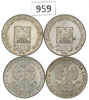 People's Republic of Poland, Set of 200 Gold 1974-76