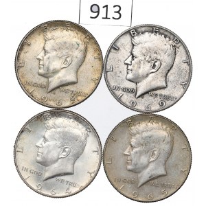 USA, Zestaw 1/2 dolara 1964-69