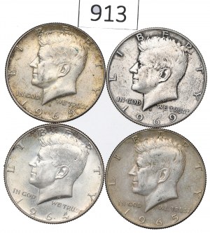 U.S., 1/2 Dollar Set 1964-69
