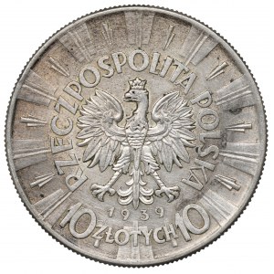 II Republic of Poland, 10 zloty 1939 Pilsudski