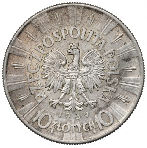 II Republic of Poland, 10 zloty 1939 Pilsudski