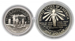 USA, Lot 1/2-1 dollar 1986