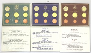 Vatican, Mint set 2007, 2008, 2010