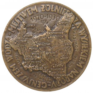 1930 Jozef Pilsudski medal, 10th anniversary of the Polish-Bolshevik War