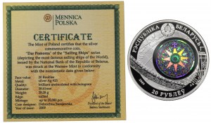 Belarus, 20 rubles 2009 - Dar Pomorza