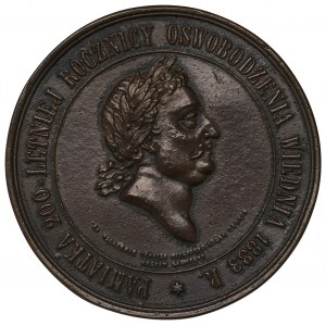 1883 Medal Jan III Sobieski dwieście lat odsieczy wiedeńskiej