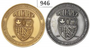 1983, Set of medals Polish Philatelic Society of Canada