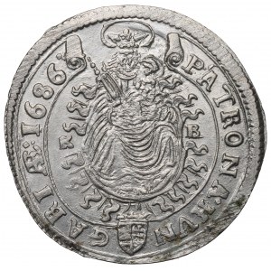 Hungary, Leopold I, 15 kreuzer 1686