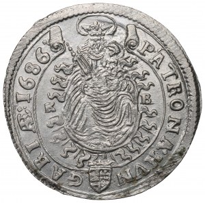 Hungary, Leopold I, 15 kreuzer 1686