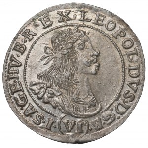 Hungary, Leopold I, 6 kreuzer 1667