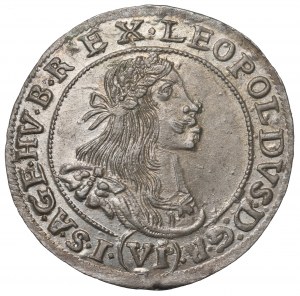 Hungary, Leopold I, 6 kreuzer 1667