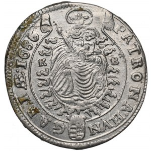 Hungary, Leopold I, 15 kreuzer 1686