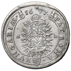 Hundary, Leopold I, 15 kreuzer 1677