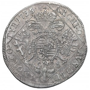 Uhorsko, Karol VI., 1/4 Thaler 1735 NB