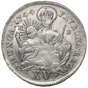 Hungary, Marie Theresia, 15 kreuzers 1744