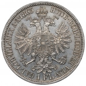 Austria, Franz Joseph I, 1 florin 1863 A