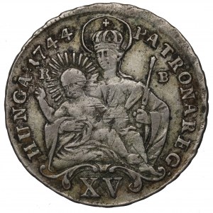 Hungary, Marie Theresia, 15 kreuzers 1744