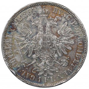 Austria, Franz Joseph, 1 florin 1864