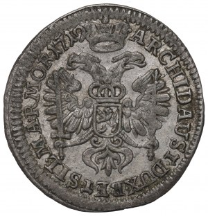 Bohemia under Habsburgs, Carl VI, 3 kreuzer 1719, Prague
