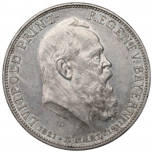 Germany, Bayern, 5 mark 1911