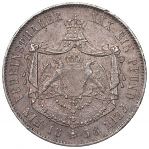Germany, Baden, Thaler 1858