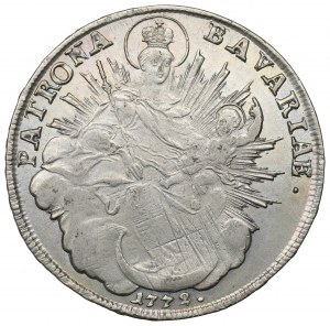 Germany, Bavaria, Maximilian Joseph, thaler 1772