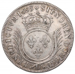 France, Louis XIV, Ecu 1693, Lyon