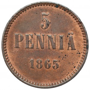Finland under Russia, Alexander II, 5 pennia 1865