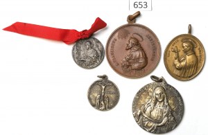 Europe, Set of beautiful religious medals