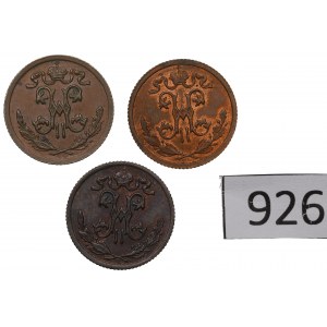 Russia, Nicholas II, Lot 1/2 kopecks 1899-1915