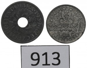 GG, Set of 1-5 pennies 1939