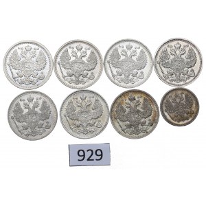 Russia, Nicholas II, Lot 10-20 kopecks 1905-15