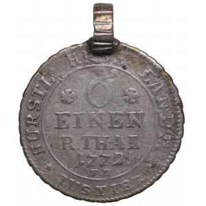 Germany, Hessen-Kassel, 1/6 thaler 1772