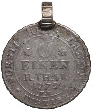 Germany, Hessen-Kassel, 1/6 thaler 1772