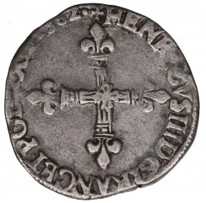 France/Poland, Henri III, 1/4 ecu 1582, Rennes