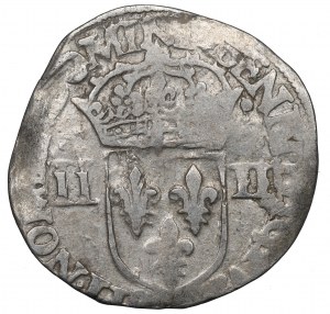 France/Poland, Henri III, 1/4 ecu 1584