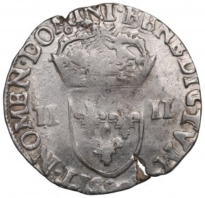France/Poland, Henri III, 1/4 ecu 1587, Rennes