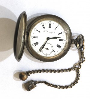 Switzerland, Moser pocket watch - silver Russia, with devise with coat of arms