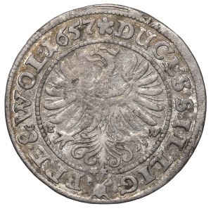 Schlesien, Duchy Brieg-Liegnitz-Wohlau, 3 kreuzer 1657, Brieg