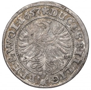 Schlesien, Duchy Brieg-Liegnitz-Wohlau, 3 kreuzer 1657, Brieg