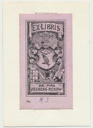 Silesia, Ex libris Max Vossberg-Rekow